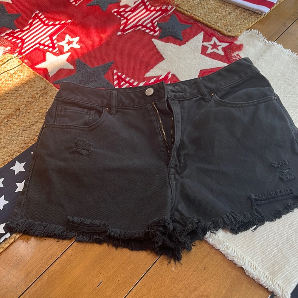Pac Sun high rise festival denim shorts